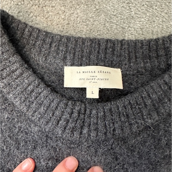 Sezane Amiel Sweater in Grey - Picture 2 of 4